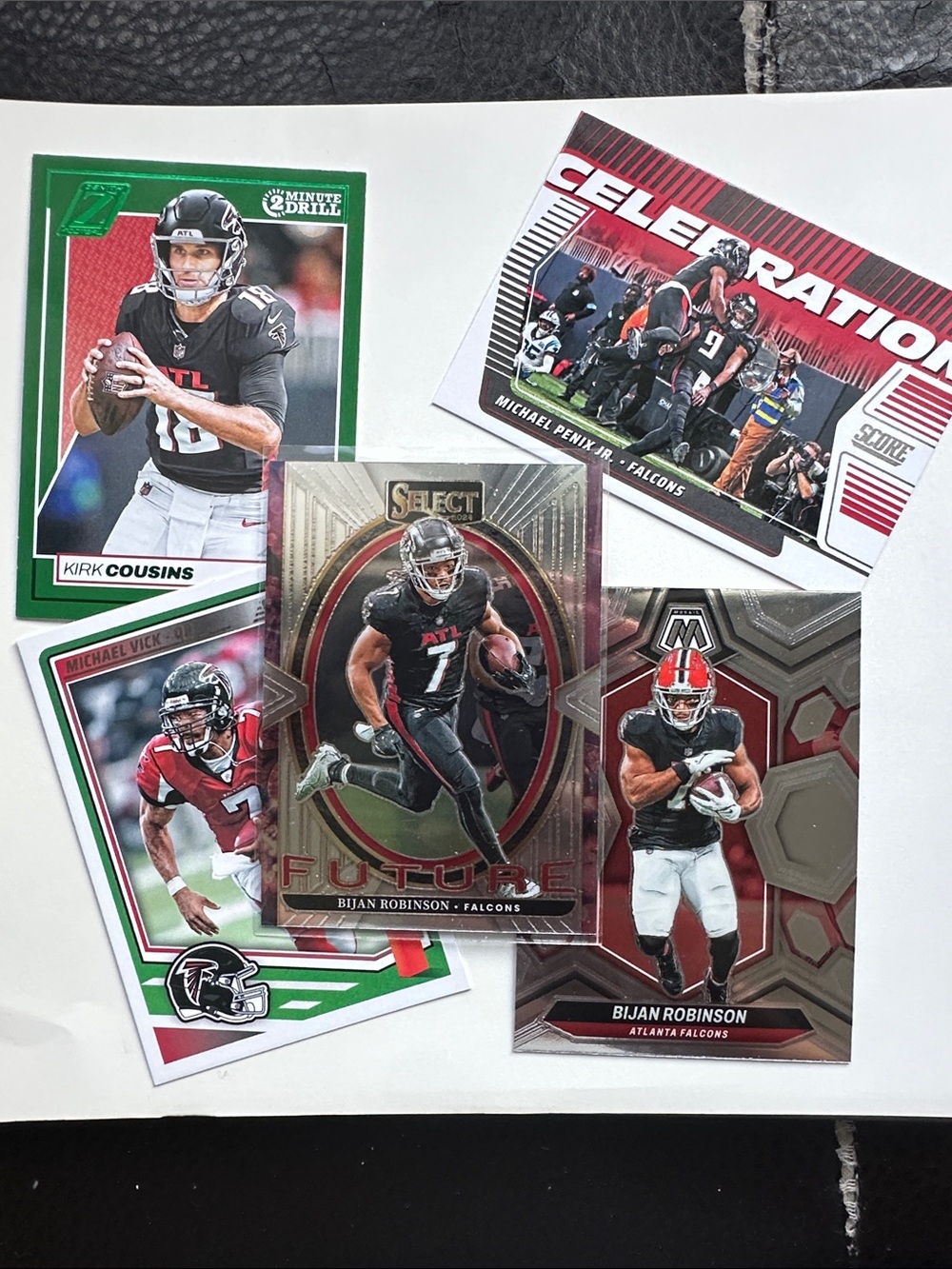 Panini & Topps Atlanta Falcons Trading Cards - set of 19 football cards